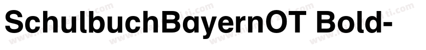 SchulbuchBayernOT Bold字体转换